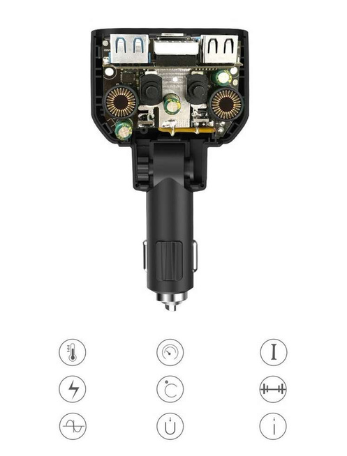 Rozdzielacz gniazda zapalniczki 12-24V 4xUSB