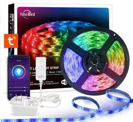 Taśma LED WiFi zdalne sterowanie, pasek 5m RGB, aplikacja TUYA SMART