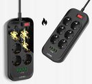 Przedłużacz, listwa zasilająca na 6 gniazd, 4x USB