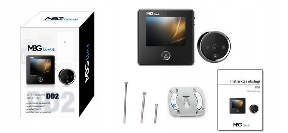 Bezprzewodowy wizjer LCD 2.8" z dzwonkiem i kamerą