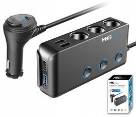 Rozdzielacz gniazda zapalniczki 12-24V 4xUSB