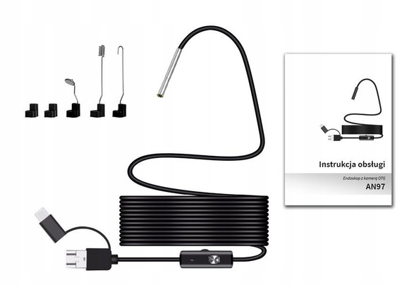 Endoskop USB kamera inspekcyjna 3.9mm AN97 5m HD