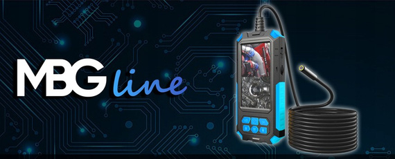 Kamera endoskopowa inspekcyjna z podwójną kamerą MBG Line 5m 2xFull HD