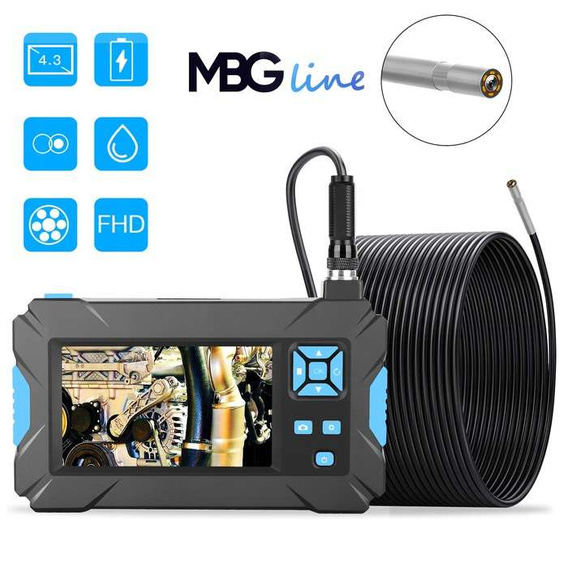Kamera inspekcyjna, endoskopowa - endoskop MBG Line 10m o średnicy 3.9mm