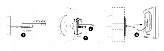 Bezprzewodowy wizjer LCD 2.8" z dzwonkiem i kamerą