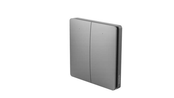 Bezbateryjny, bezprzewodowy włącznik światła LINBELL K9W1 szary